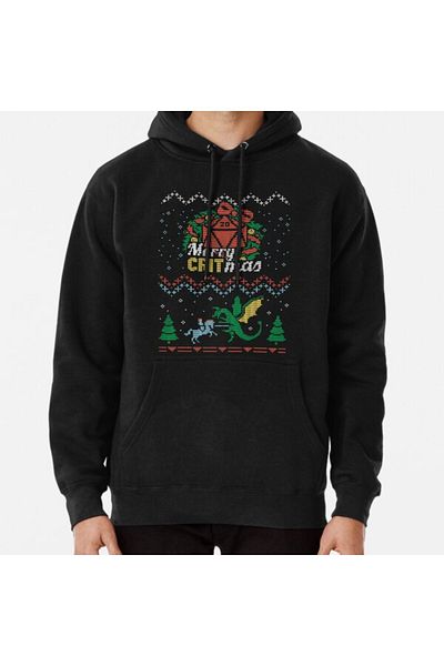 Hvit Stein Весела суичър с щампа CRITmas