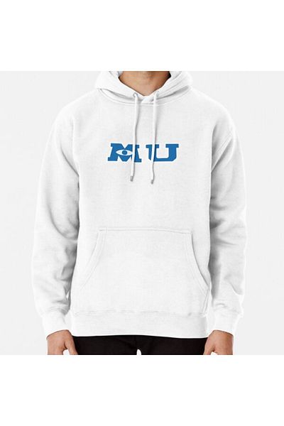 Hvit Stein Φούτερ με στάμπα Monsters University