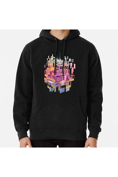 Hvit Stein Суитшърт с щампа „Building Clouds“
