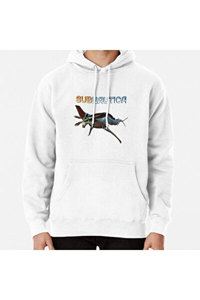 Hvit Stein Subnautica - Reaper Leviathan Printed Sweatshirt