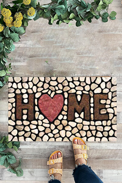 KARMAT Acasă, cu model de piatră, covoraș cu imprimare digitală pentru interi...