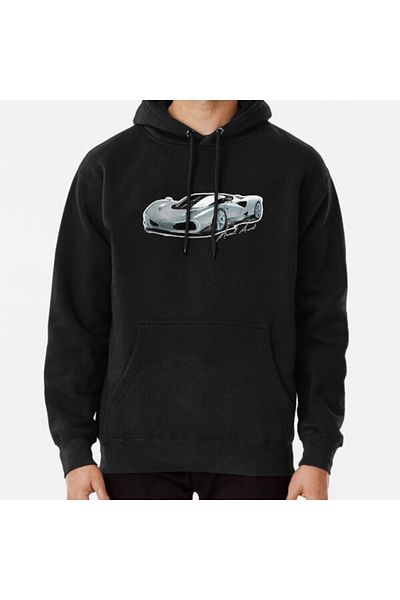 Hvit Stein Φούτερ Nilu 27 - V12 Hypercar Printed