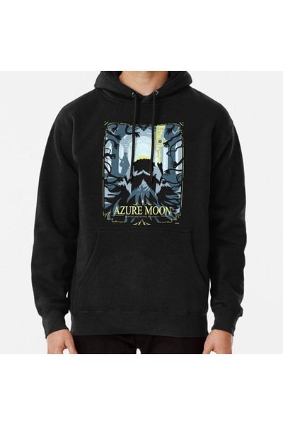 Hvit Stein Φούτερ με στάμπα Azure Moon