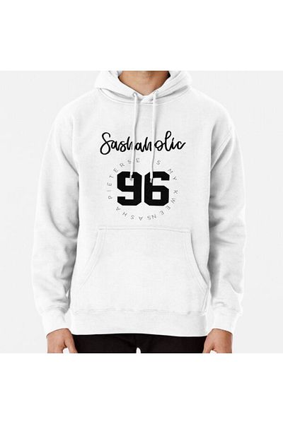 Hvit Stein Sashaholic (fanii Sasha Pieterse) Hanorac imprimat