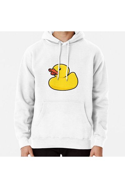 Hvit Stein Φούτερ με στάμπα Rubber Duck
