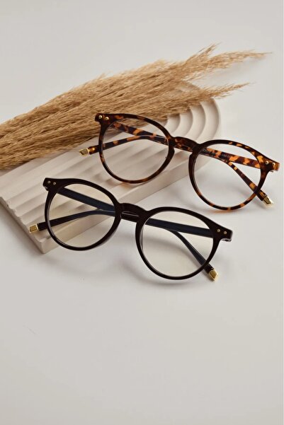 Nilu Moda Blue Leopard Patterned Black Uv 400 Protected Set of 2 - Unisex