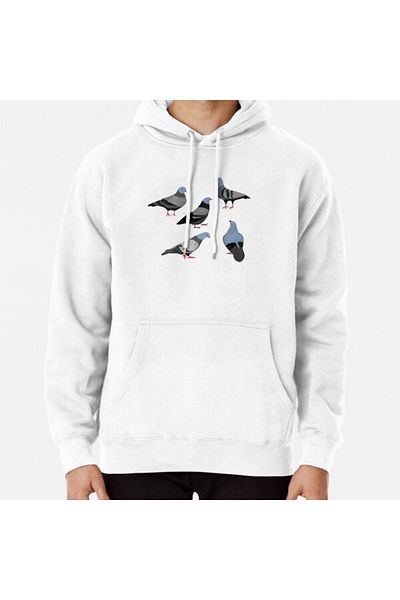 Hvit Stein Design 33 - Φούτερ με στάμπα The Pigeons