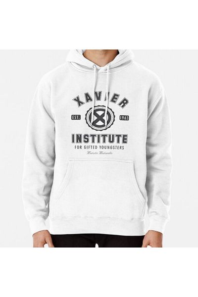 Hvit Stein Φούτερ με στάμπα Xavier Institute