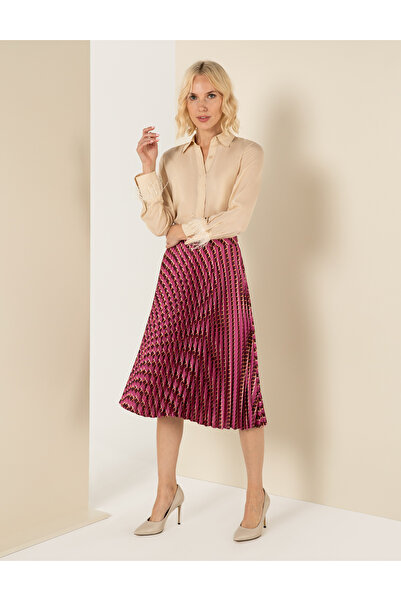 Pierre Cardin Pembe Pileli Etek 50253119-VR026