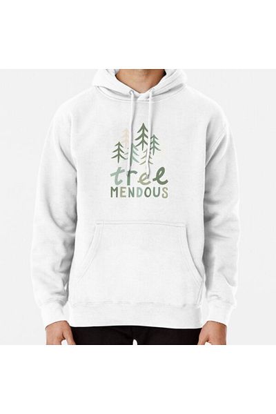 Hvit Stein Φούτερ με στάμπα TREE-mendous