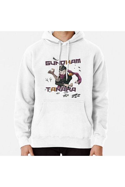 Hvit Stein Φούτερ με στάμπα Gundham Tanaka