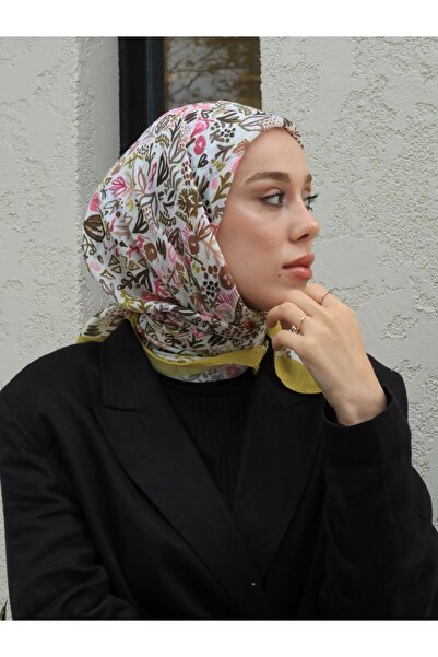 Modakaşmir Μοντέρνο μαντήλι από μπαμπού με σχέδιο φλοράλ