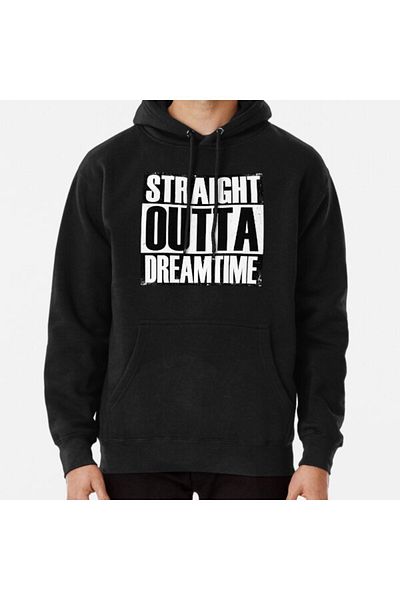 Hvit Stein Суитшърт с щампа Straight Outta Dreamtime