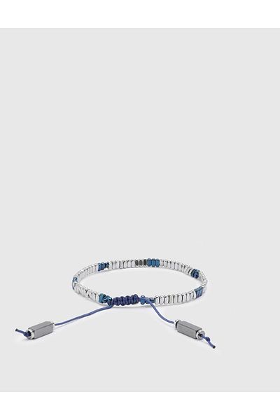İLVİ Brome Men's Bracelet Silver Color Natural Stone