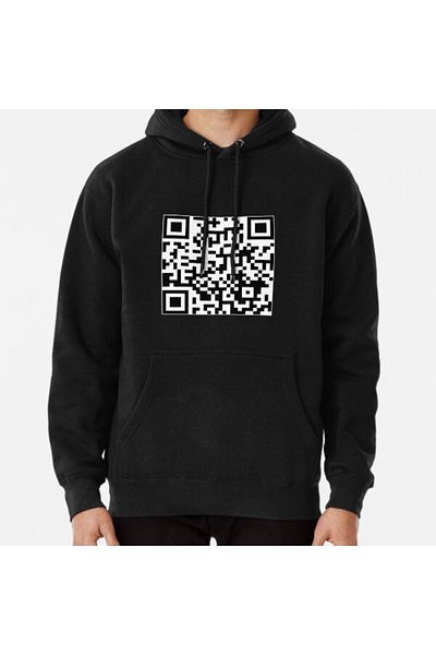Hvit Stein Φούτερ με στάμπα QR Code Sea Shanty 2