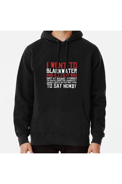 Hvit Stein Πήγα στο φούτερ με στάμπα Blackwater