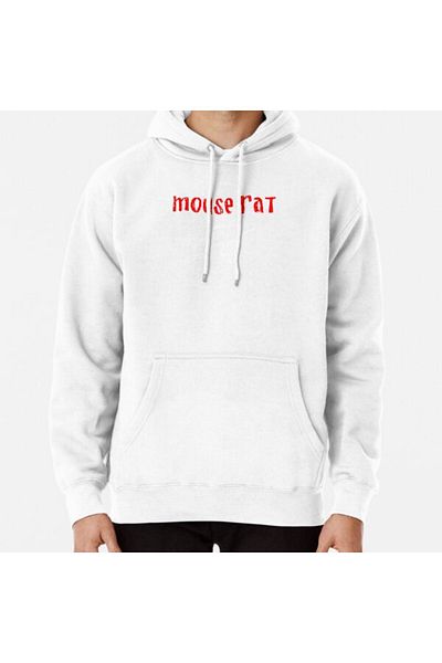 Hvit Stein Φούτερ με στάμπα Mouse Rat