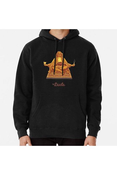 Hvit Stein Φούτερ με στάμπα The Dude Budha The Big Lebowski