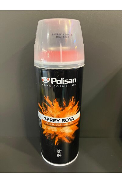POLİSAN BAYRAK KIRMIZI AKRİLİK SPREY BOYA RAL-3020 400 ML