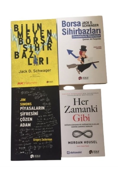 Scala Yayıncılık BILINMEYEN BORSA SIHIRBAZLARI+BORSA SIHIRBAZLARI+PAYASALARIN SIFRESINI COZEN ADAM+HERZAMANKIGIBI SET