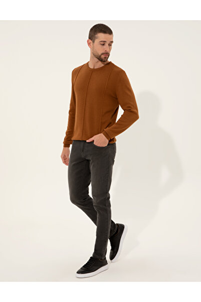 Pierre Cardin Cinnamon Slim Fit Crew Neck Sweater 50257066-Vr191