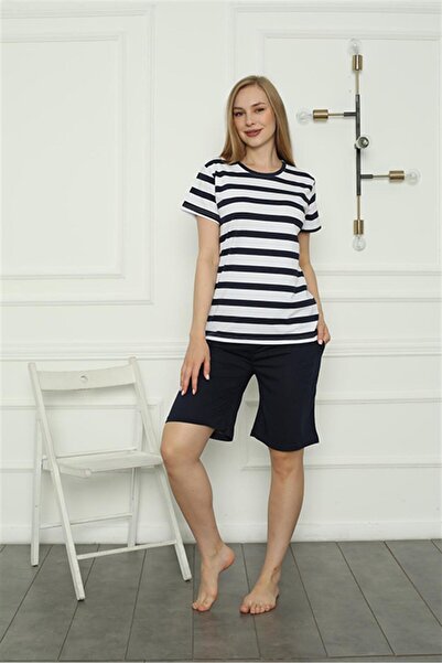 Akbeniz Aile Penye Şortlu Pijama Takım (anne - kız ) 50116 Ayrı Ayrı Satılır . Fiyatları Farklıdır