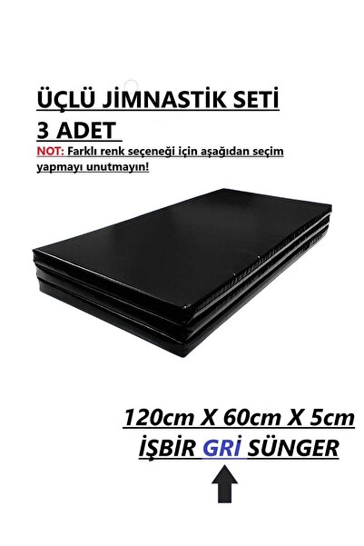 gürteks Üçlü Set 60x120x5 Cm Çocuk Jimnastik Minderi (PVC)