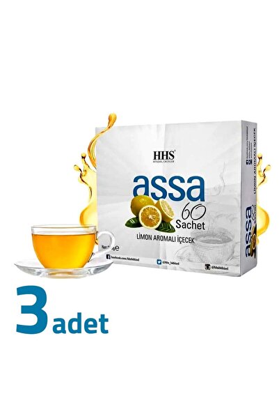 Hhs Assa 60 Sachet Limon Aromalı Bitki Form Çayı 240GR X 3 Adet