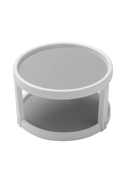 Madesmart 2-Tier Basic Cabinet Organizer Twin Turntable 10inch