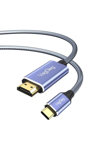 Veggieg 4k/60hz Type-c 3.1 To Hdmı 2.0 Dönüştürücü Kablo 2 Metre