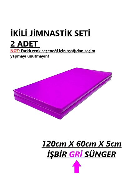 gürteks İkili Set 60x120x5 Cm Çocuk Jimnastik Minderi (PVC)