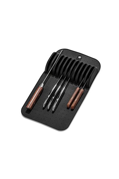 Madesmart Soft Grip Large In-Drawer Knife Mat Organizer 95-24802-06