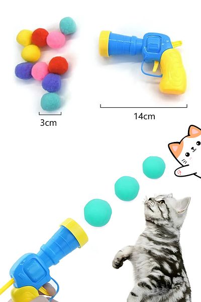 Vekorr Energetic Plush Ball - Animated and Fun Cat Toy Set
