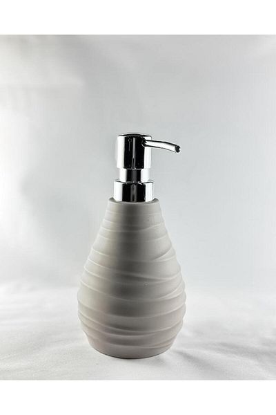 HomeTarz Διανομέας υγρού σαπουνιού Soft Touch - Δοχείο υγρού σαπουνιού κουζίνας μπάνιου - Ακρυλικό - 350 ML, Κρέμα