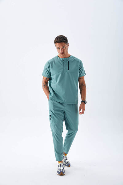 ARYA MEDİKAL Arya Medikal Marin Premium Seri Likralı Hemşire Ve Doktor Formas...