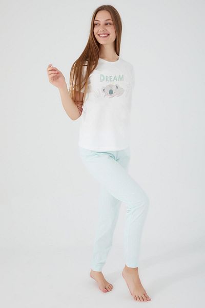ROLY POLY Σετ γυναικείες πιτζάμες Rolypoly Koala Cream - Light Nil, κοντομάνικο