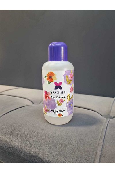 Lider MAGNESİA 2-Piece Makeup Cotton and Nail Polish Extractor Set 220ml Tropical Fruit Frent