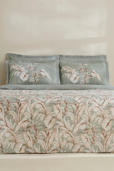 Karaca Home Freda Mint Double 100% Cotton Duvet Cover Set