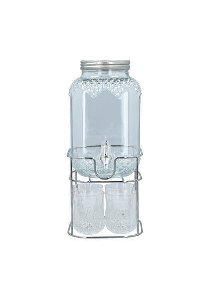 Bien Servi 6-Piece Durable and Elegant Design Beverage Dispenser Set