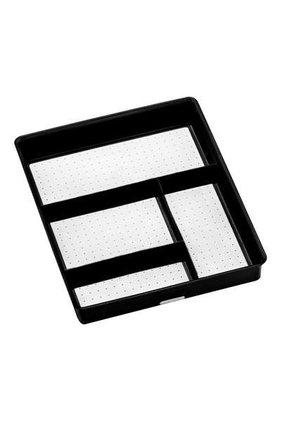 Madesmart Classic Non-Slip Base 4-Compartment Gadget Tray Organizer