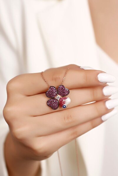 SARIASLAN Kadın Dört Yaprak Yonca 925 Ayar Gümüş Kolye