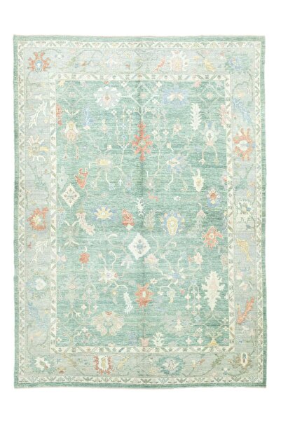 Soho Antiq Firuze El Dokuma Yün Uşak Halısı 309x419 cm