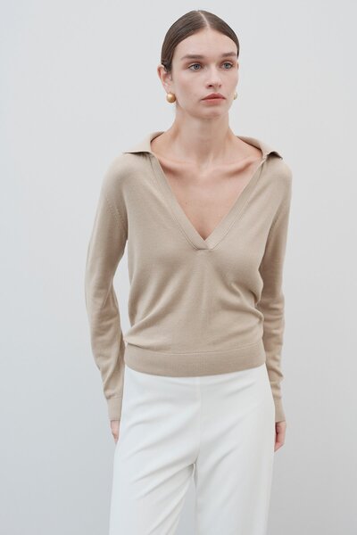 VATKALI Polo Collar Sweater