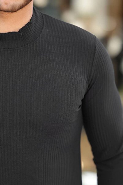 ROBERTO BORNOVA Чорний рибальський светр з капюшоном