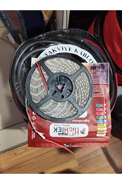 Akyol 5mt şerit LED  3 cipli kirmizi 24 volt 1 adet