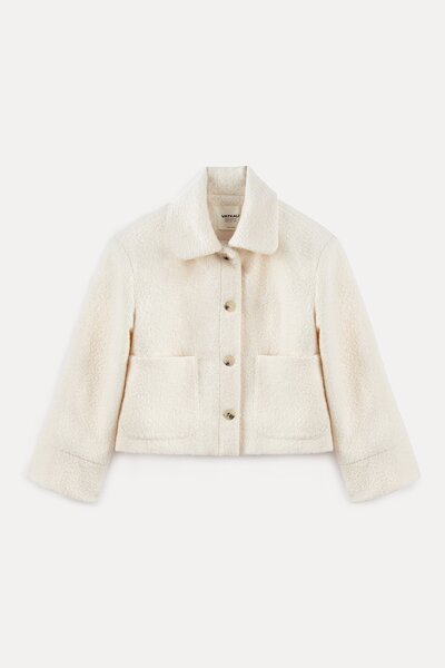 VATKALI Teddy jacket με κουμπιά