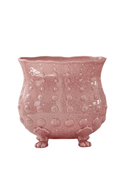 RICE XL Seramik Saksı - Soft Pembe