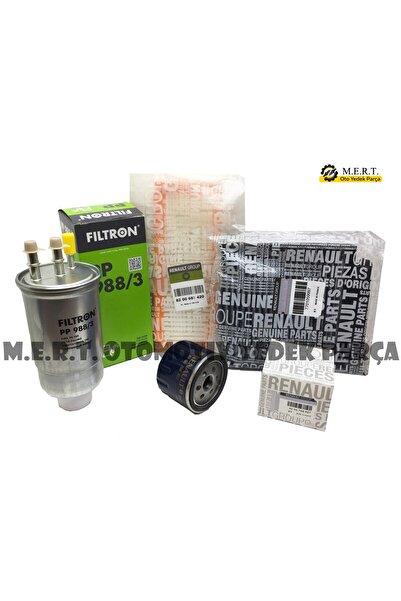 M.E.R.T. OTOMOTİV-YEDEK PARÇA Dacia Duster 1.5 Dci 90Hp Filtre Bakım Seti (20...