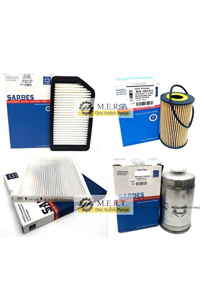 M.E.R.T. OTOMOTİV-YEDEK PARÇA Hyundai I30 1.6 Crdi Dizel Filtre Bakım Seti (2...