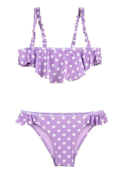 No Gossip Purple NO GOSSIP KIDS Kids Bikini Set - Flounced